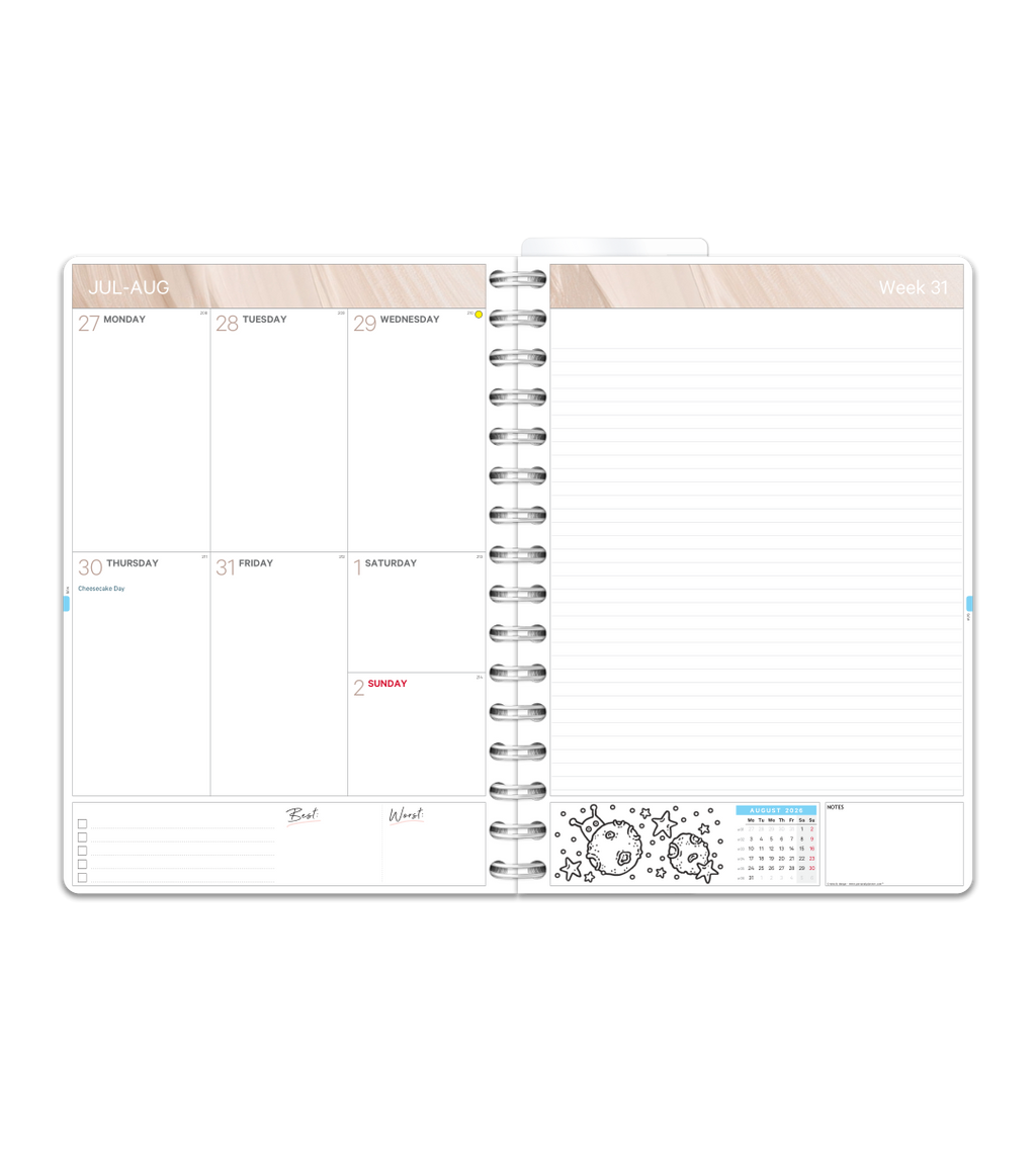 Spiralbindning A5 - Studentkalender