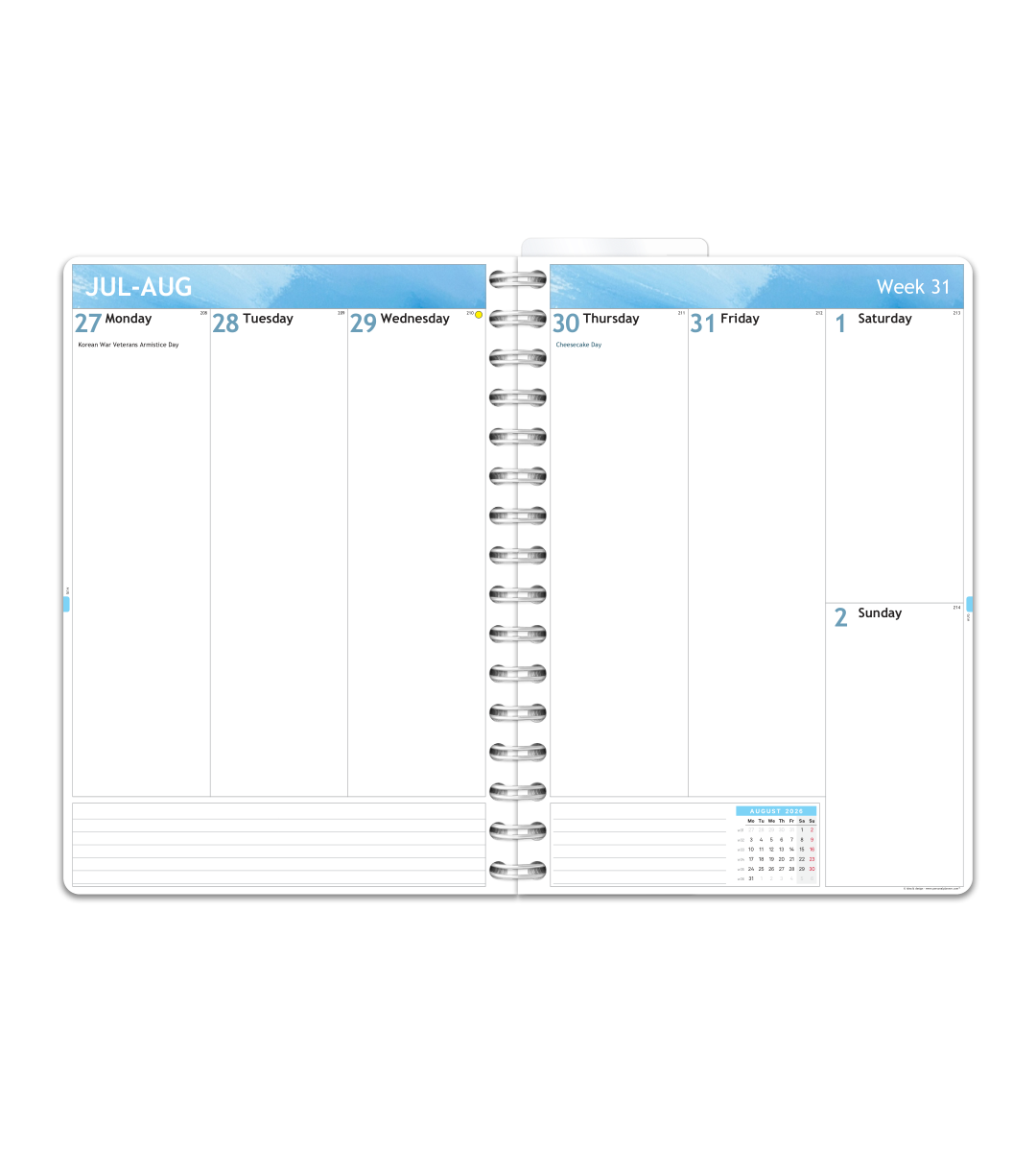 Kalender Smart Design - Spiralbindning A5