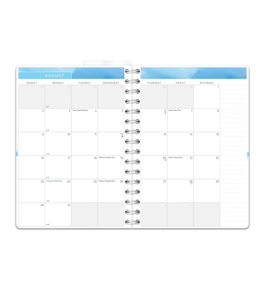 Kalender Smart Design - Spiralbindning A5