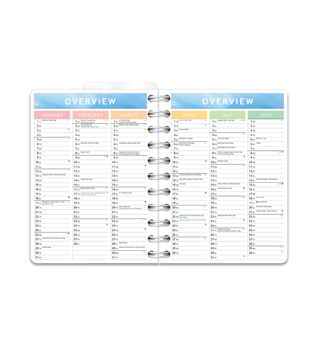 Kalender Smart Design - Spiralbindning Liten/A6