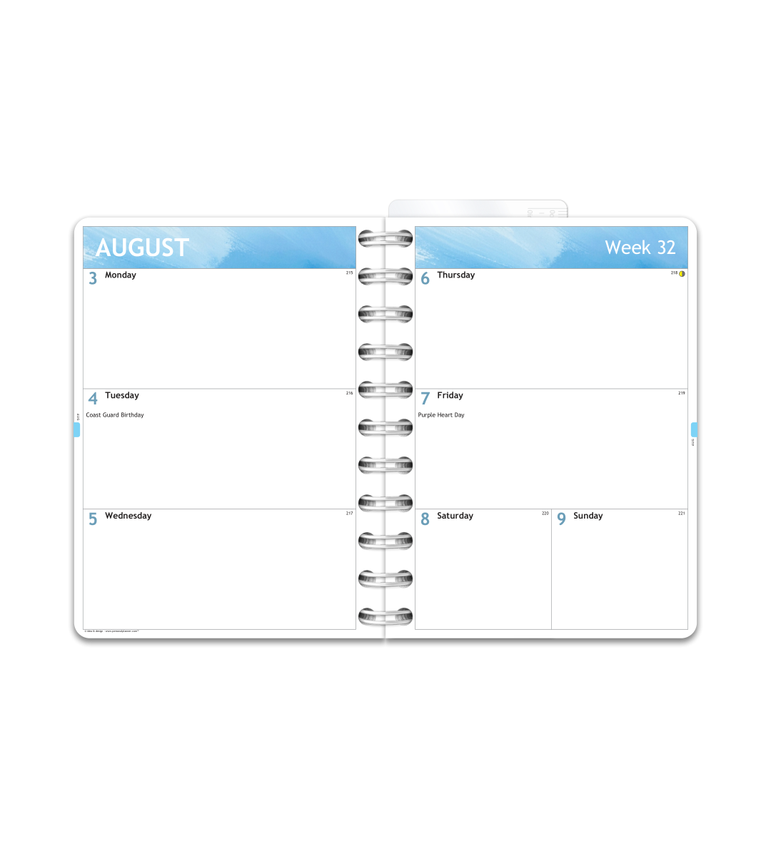 Kalender Smart Design - Spiralbindning Liten/A6