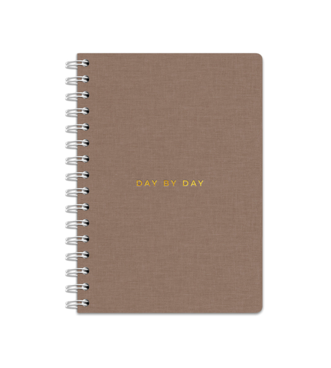 Notebook Brown Canvas - Spiralbindning A5