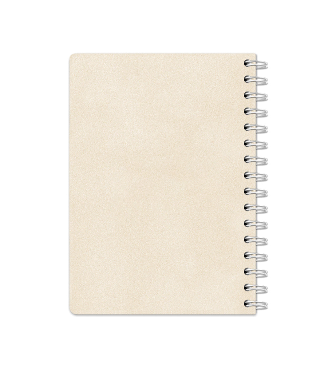 Notebook Creme Suede - Spiralbindning A5