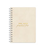 Notebook Creme Suede - Spiralbindning A5