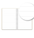 Notebook Creme Suede - Spiralbindning A5