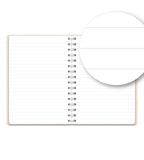 Notebook Creme Suede - Spiralbindning A5