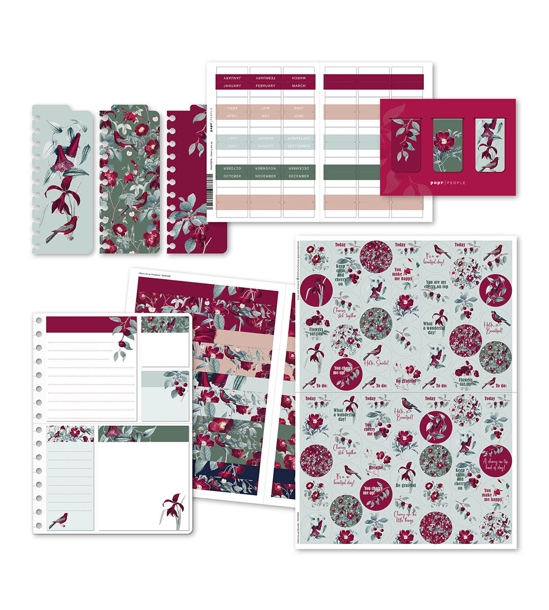 Kit - Cherry me up  till almanacka - storlek A5, A4