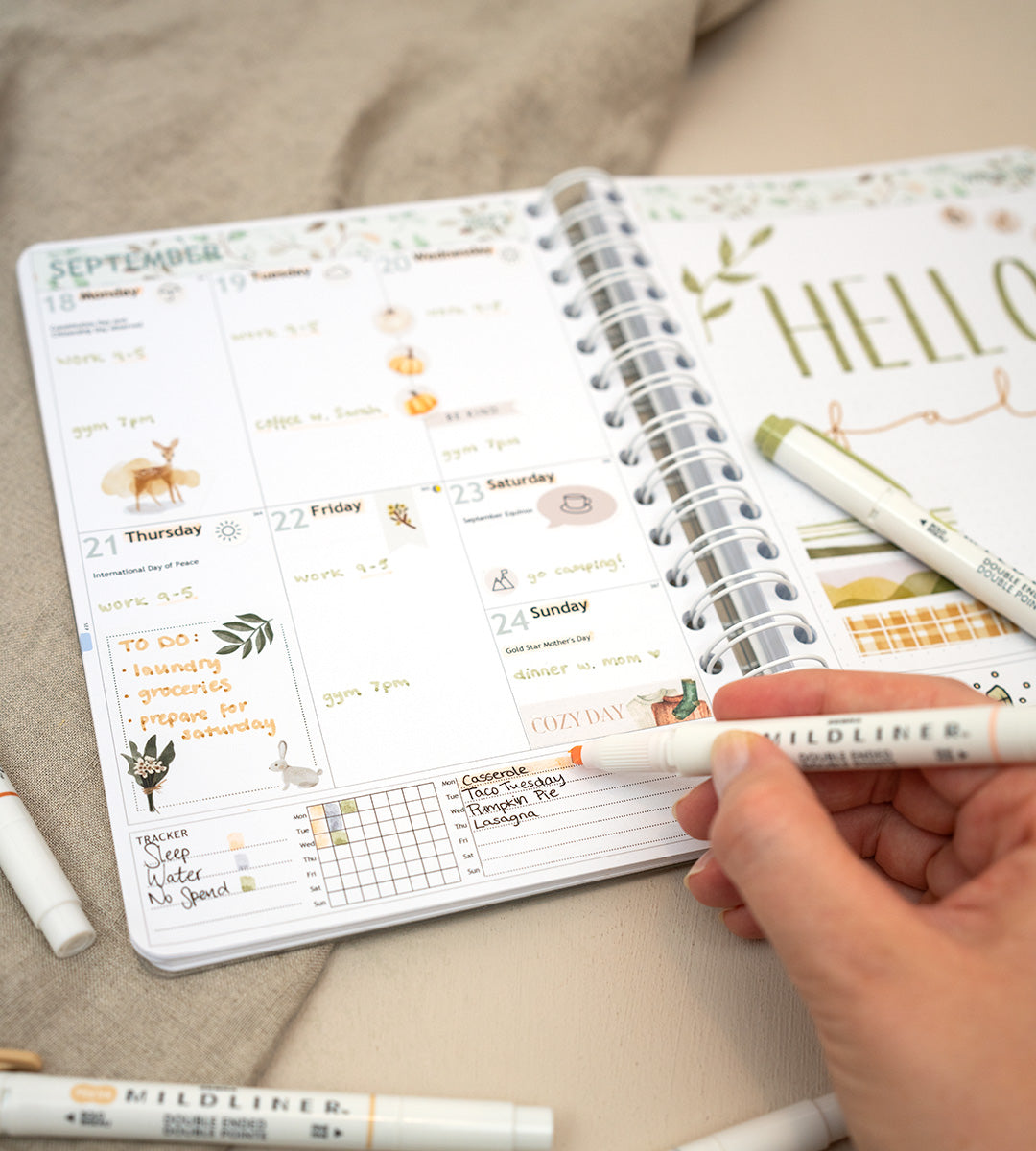 Överstrykningspenna - Zebra Mildliner 5-pack