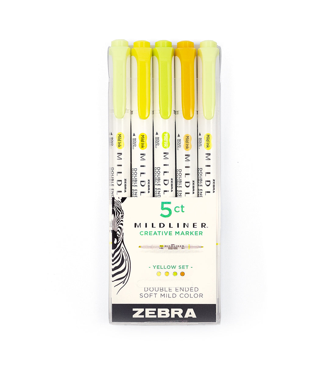 Överstrykningspenna - Zebra Mildliner 5-pack
