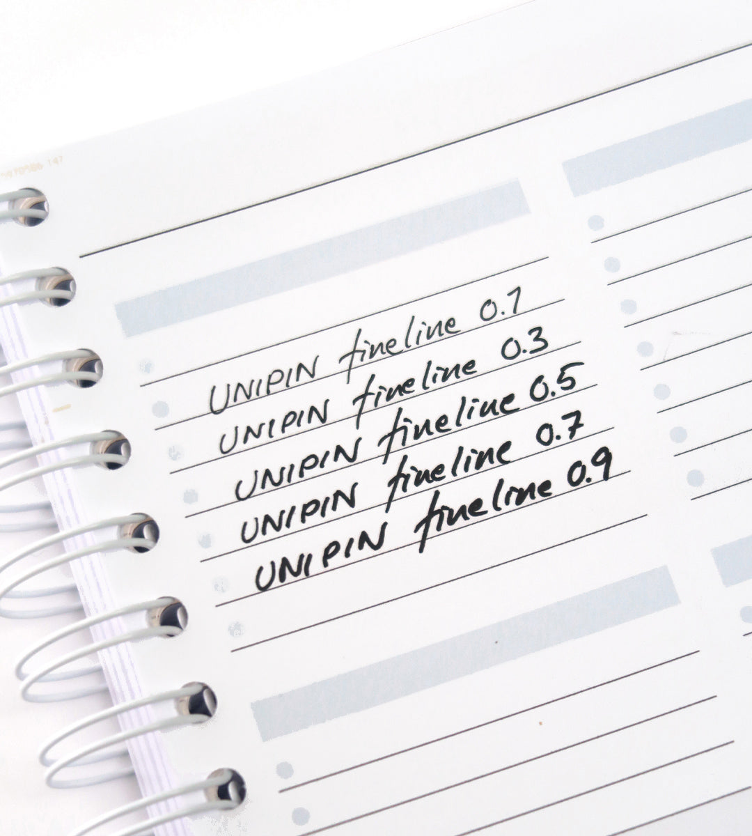 Fineliner - Uni Pin 5-pack - svart
