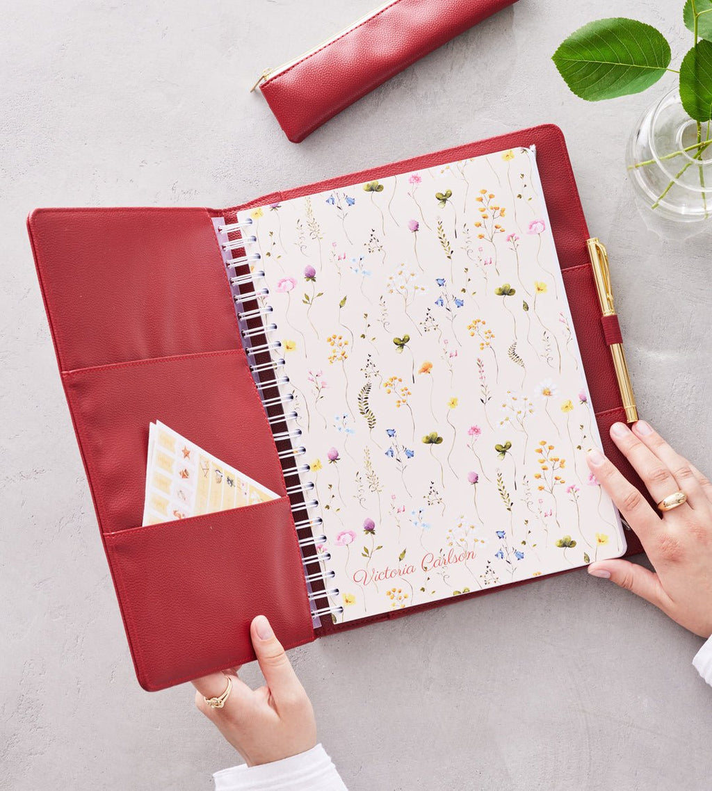 Almanacksfodral - Konstläder A4 - Personal Planner