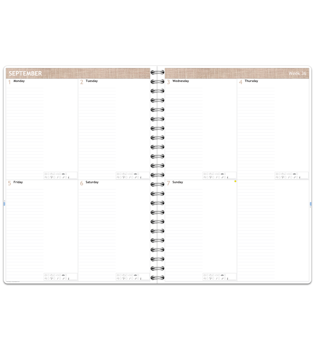 Almanacka - Spiralbindning A4