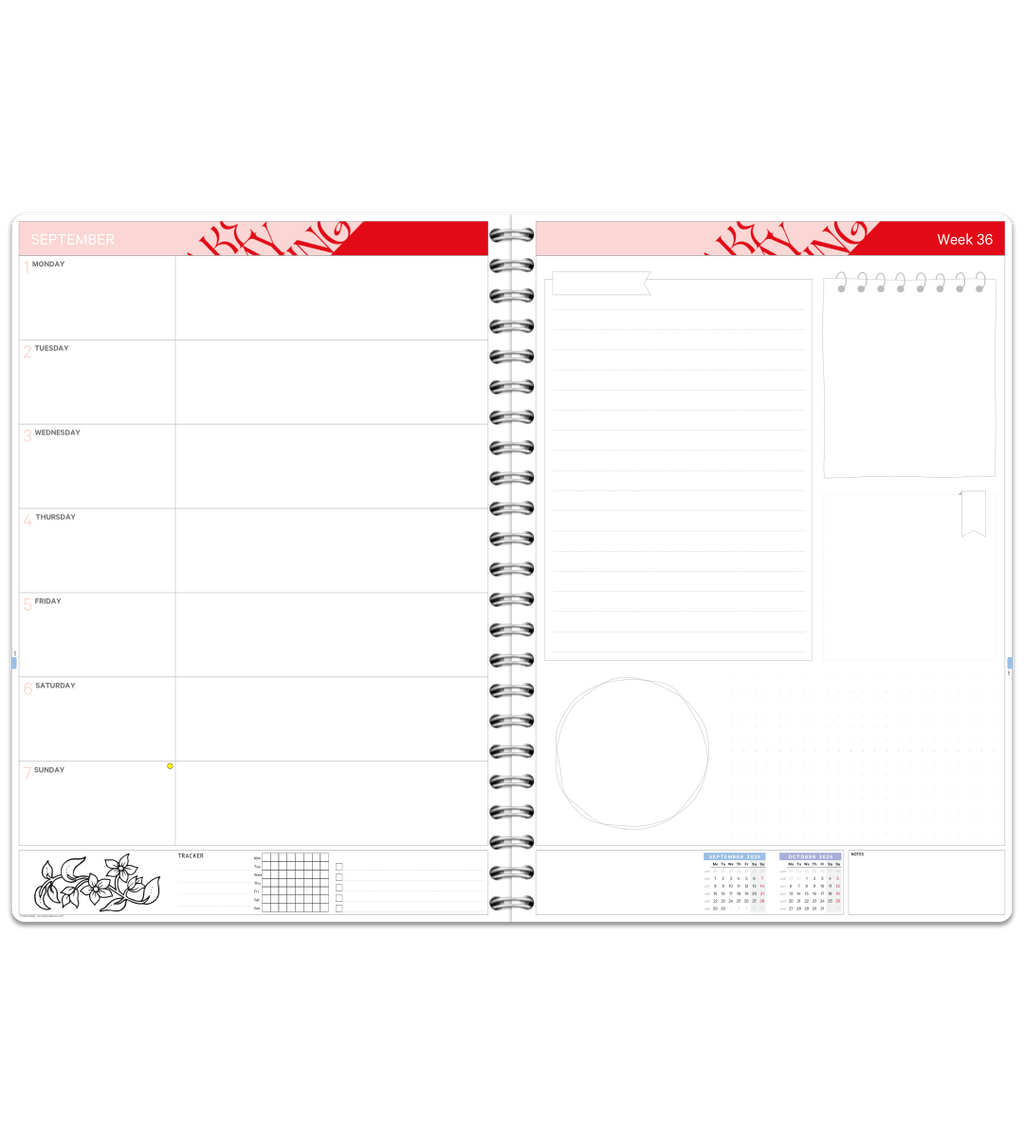 Almanacka - Spiralbindning A4