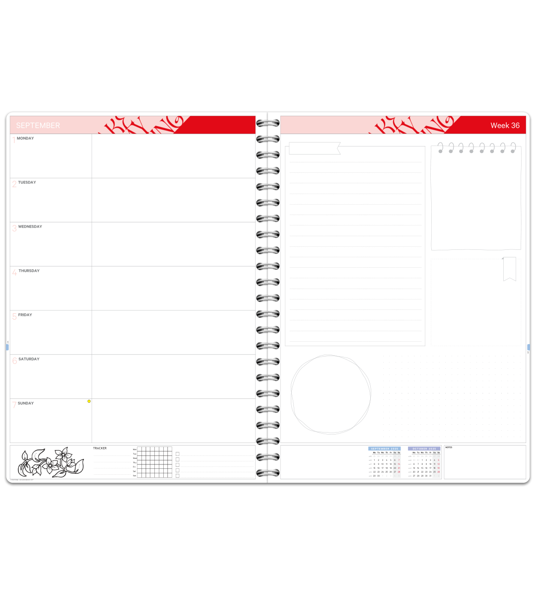Almanacka - Spiralbindning A4
