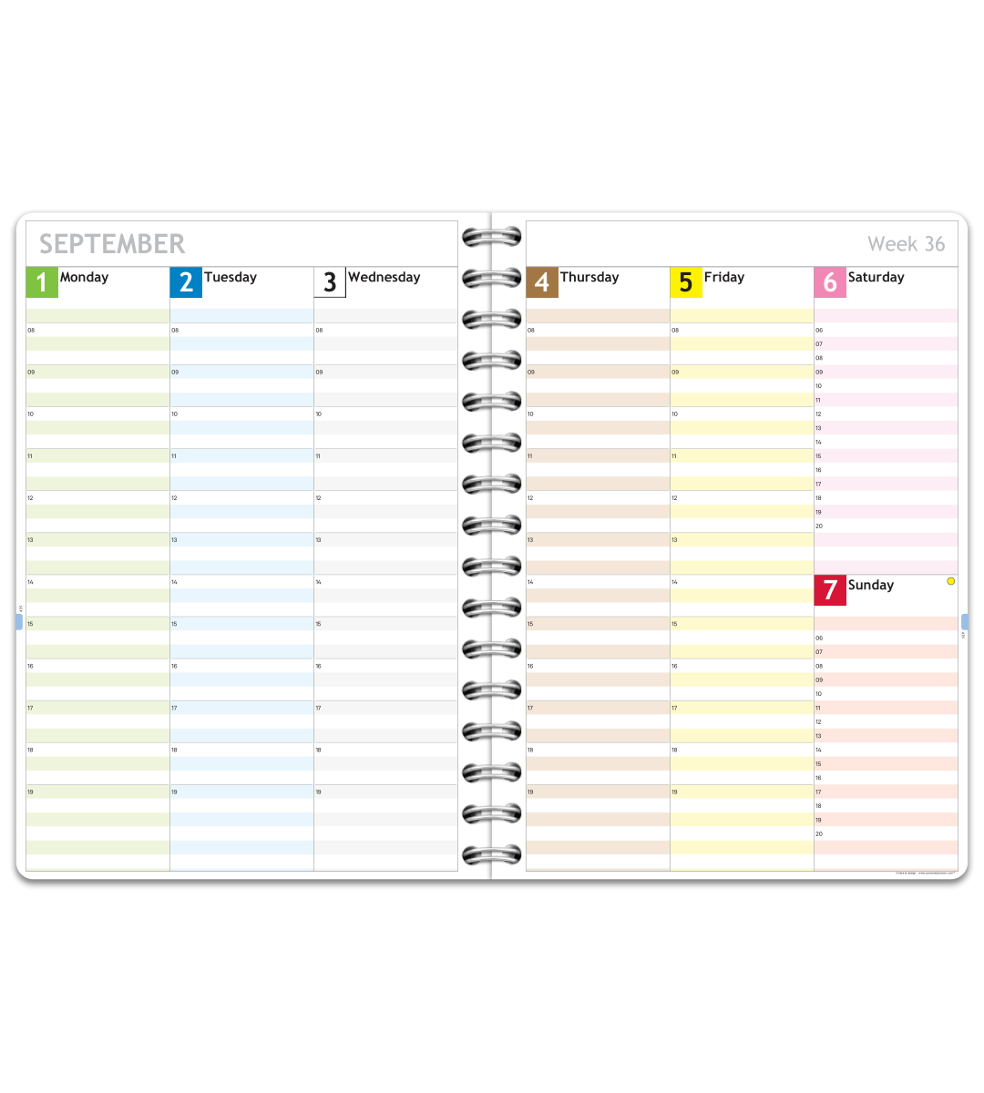 Almanacka - Spiralbindning A5