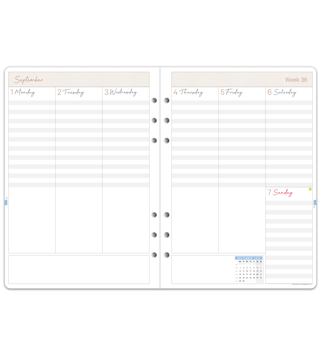 Systemkalender - Inlaga A5