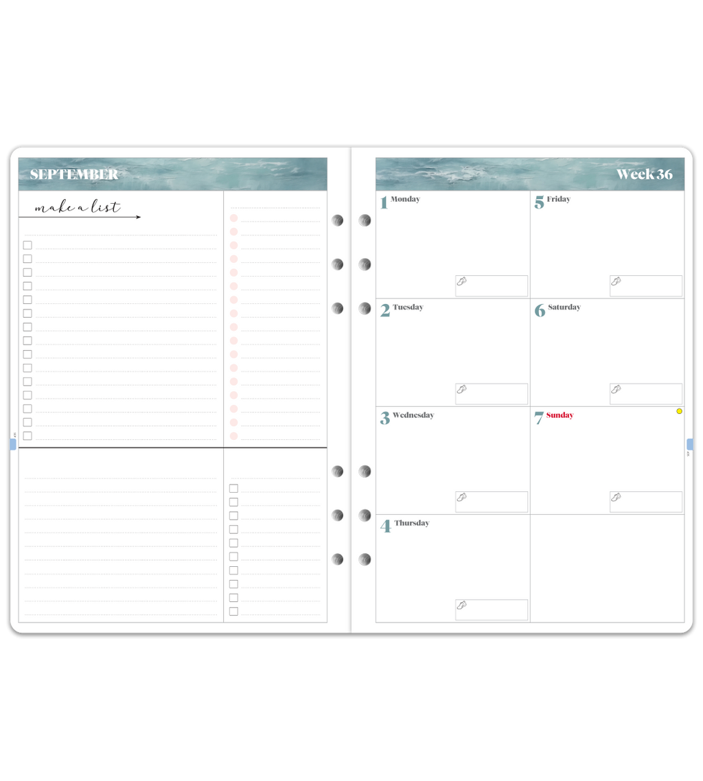 Systemkalender - Inlaga A5