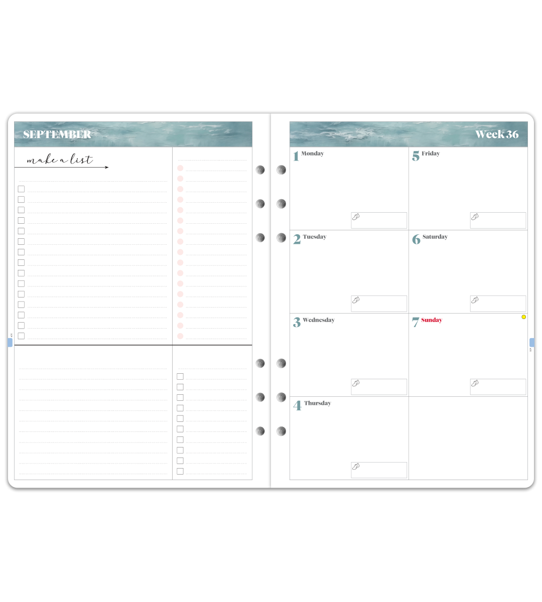 Systemkalender - Inlaga A5