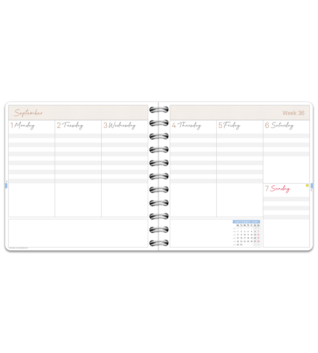 Almanacka - Spiralbindning Mellan