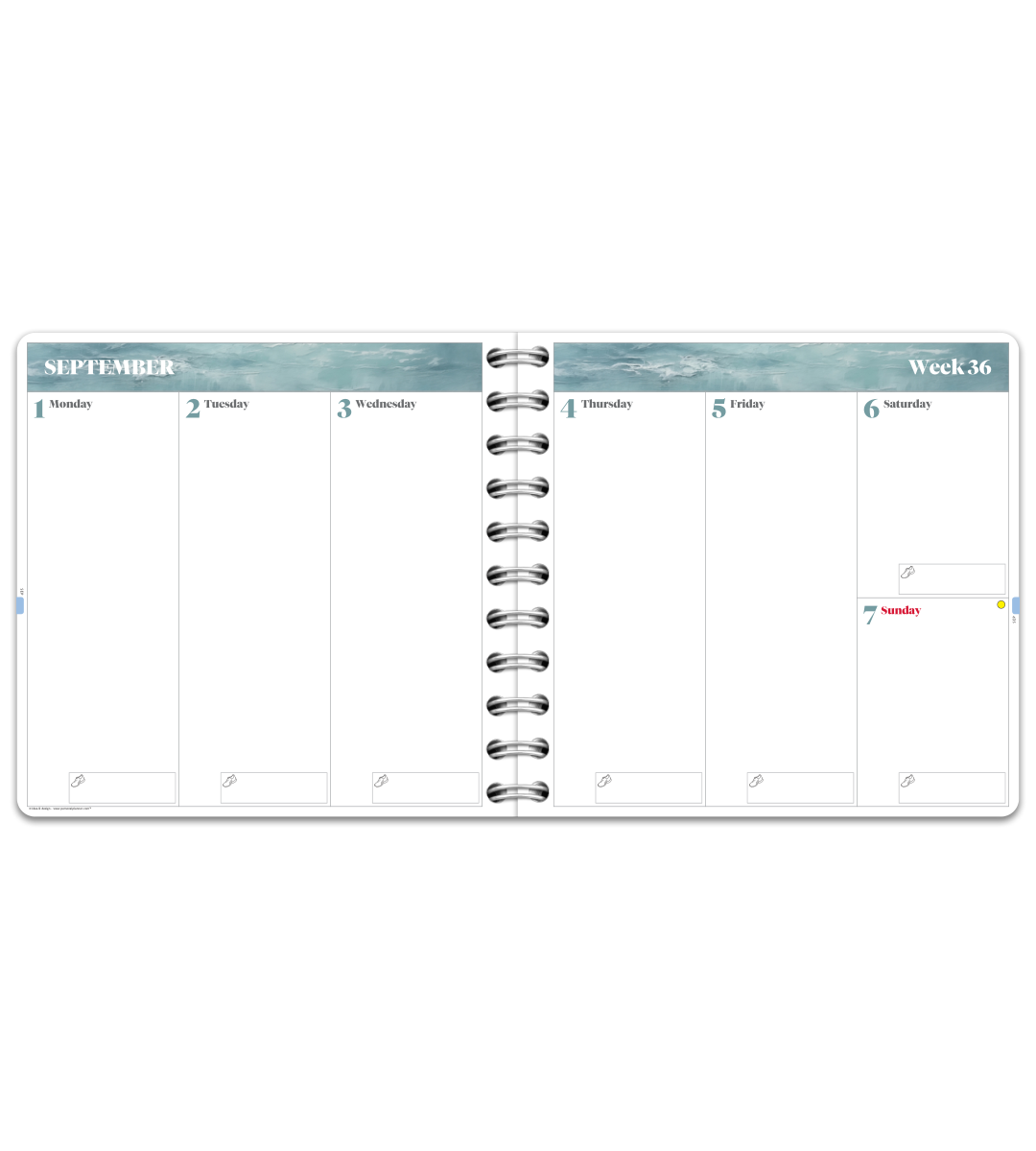 Almanacka - Spiralbindning Mellan