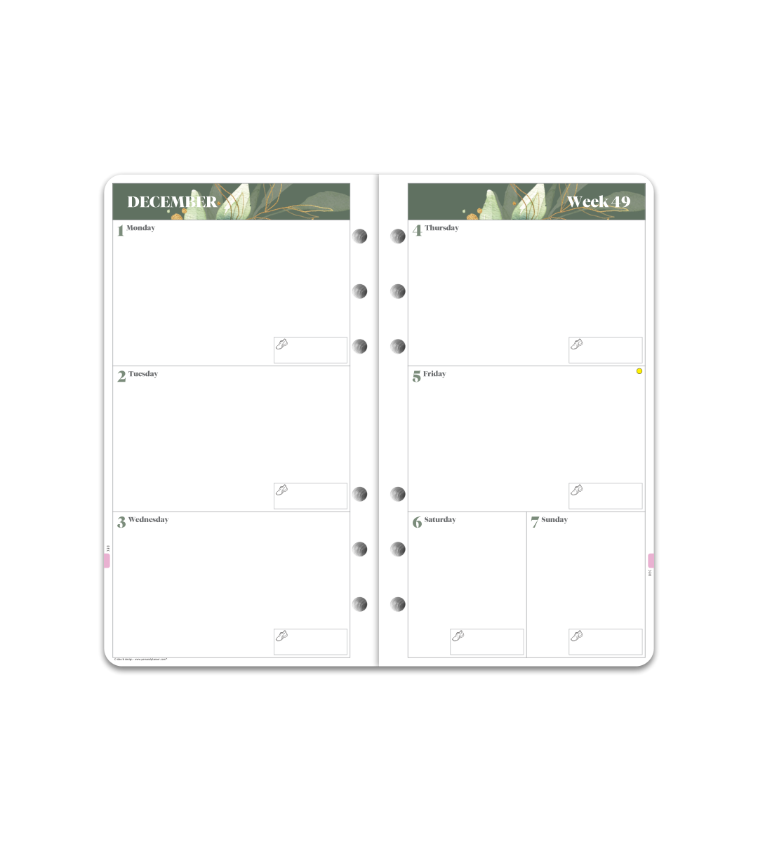 Systemkalender - Inlaga Personal