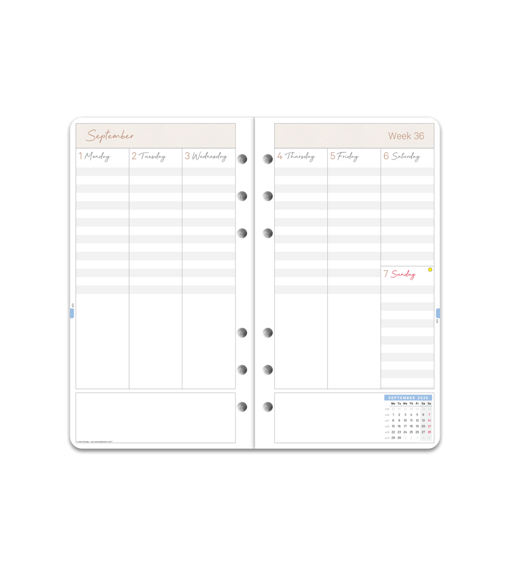 Systemkalender - Inlaga Personal