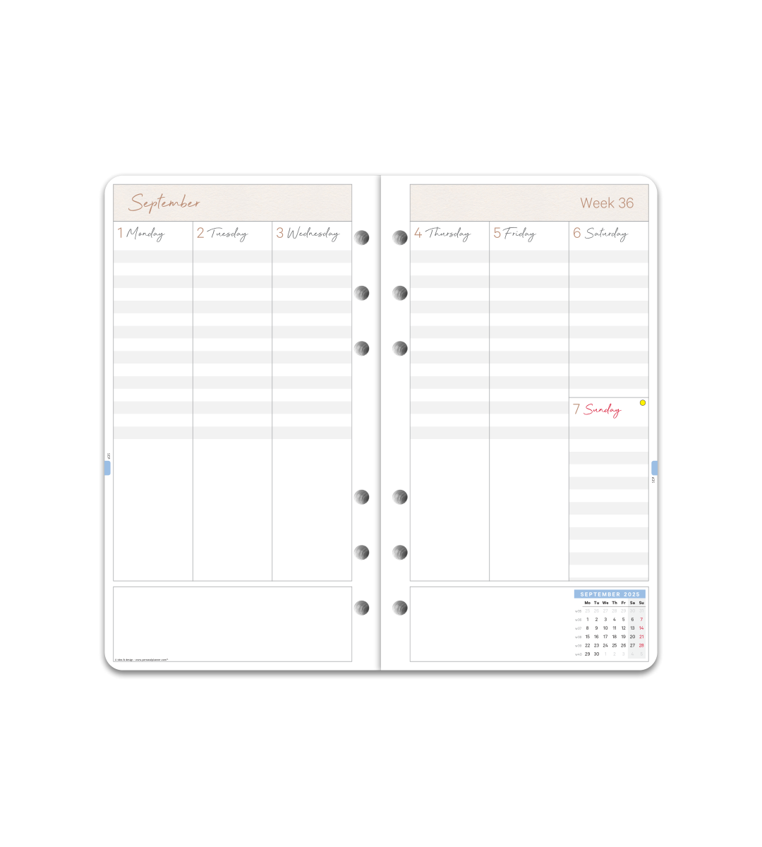 Systemkalender - Inlaga Personal