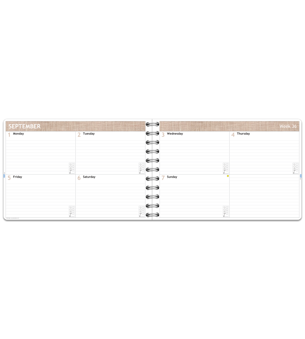 Almanacka - Spiralbindning Stor