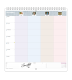 Familjekalender - Veckoöversikt