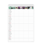 Familjekalender - Månadsöversikt