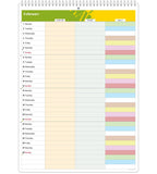 Familjekalender - Månadsöversikt - Personal Planner