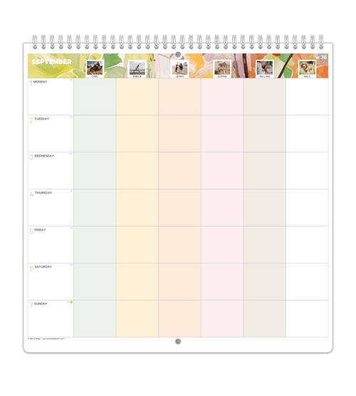 Familjekalender - Veckoöversikt - Personal Planner