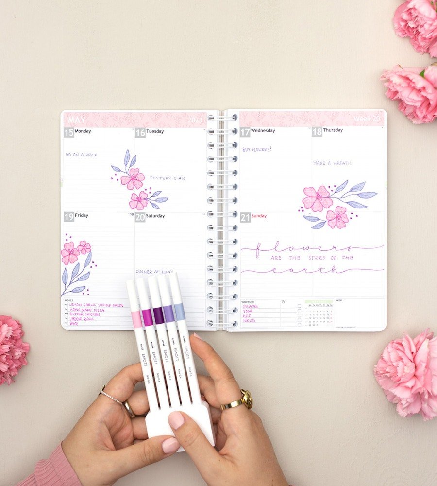 Fineliner - Uni Emott Set - 5-pack - Personal Planner
