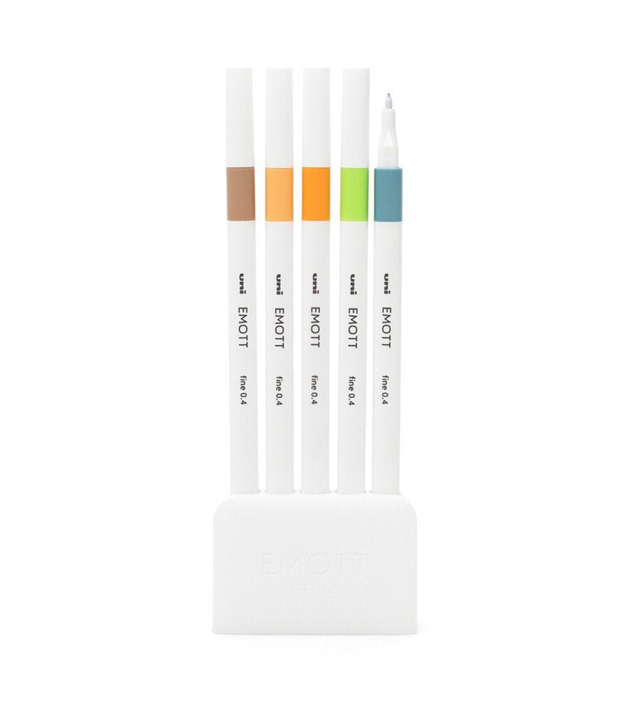 Fineliner Uni Emott Set no 6 Nature 5-pack - Personal Planner