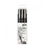 Fineliner - Uni Pin 3-pack (0.1, 0.3, 0.5) - svart - Personal Planner