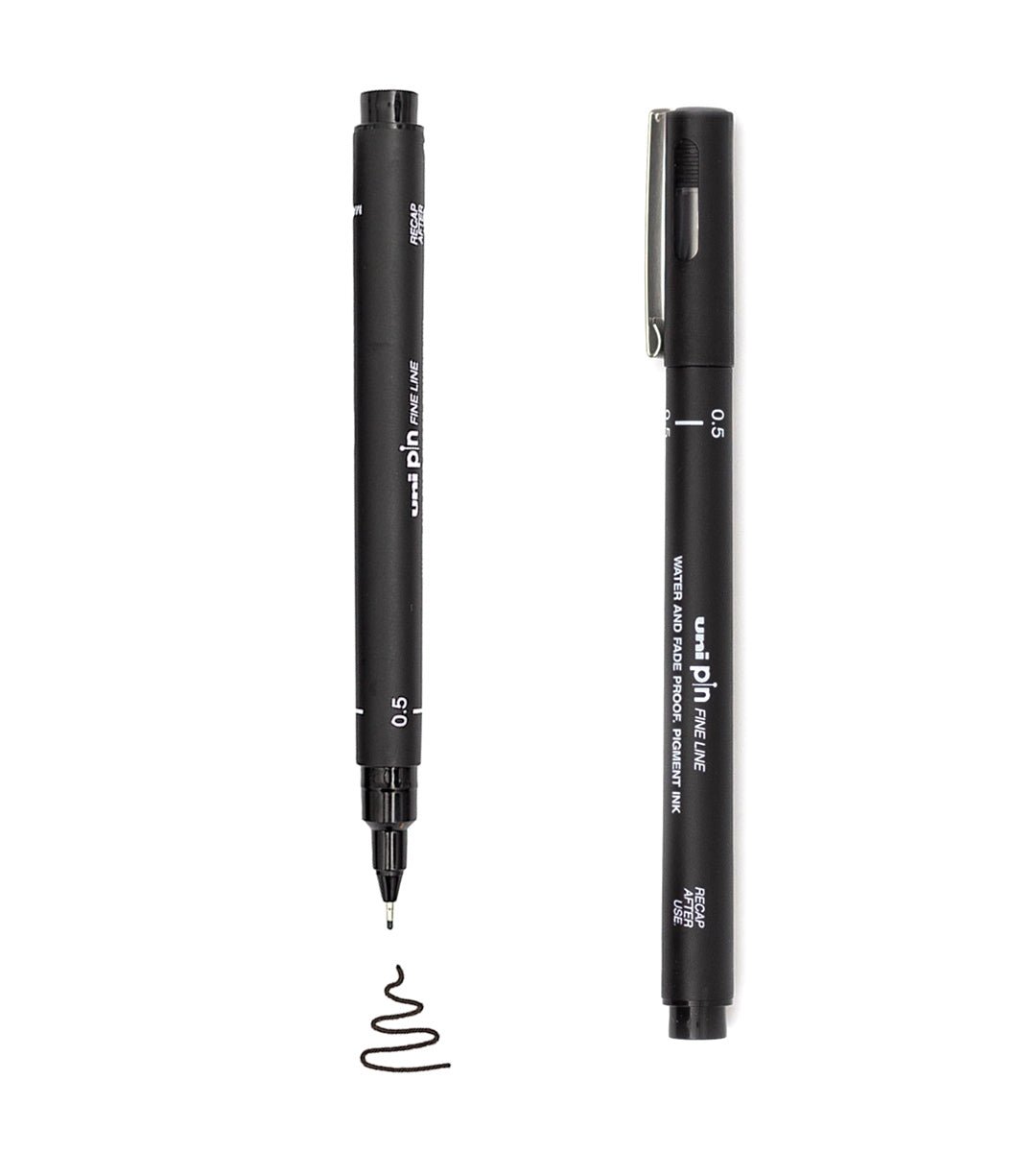 Fineliner - Uni Pin 5-pack - svart - Personal Planner