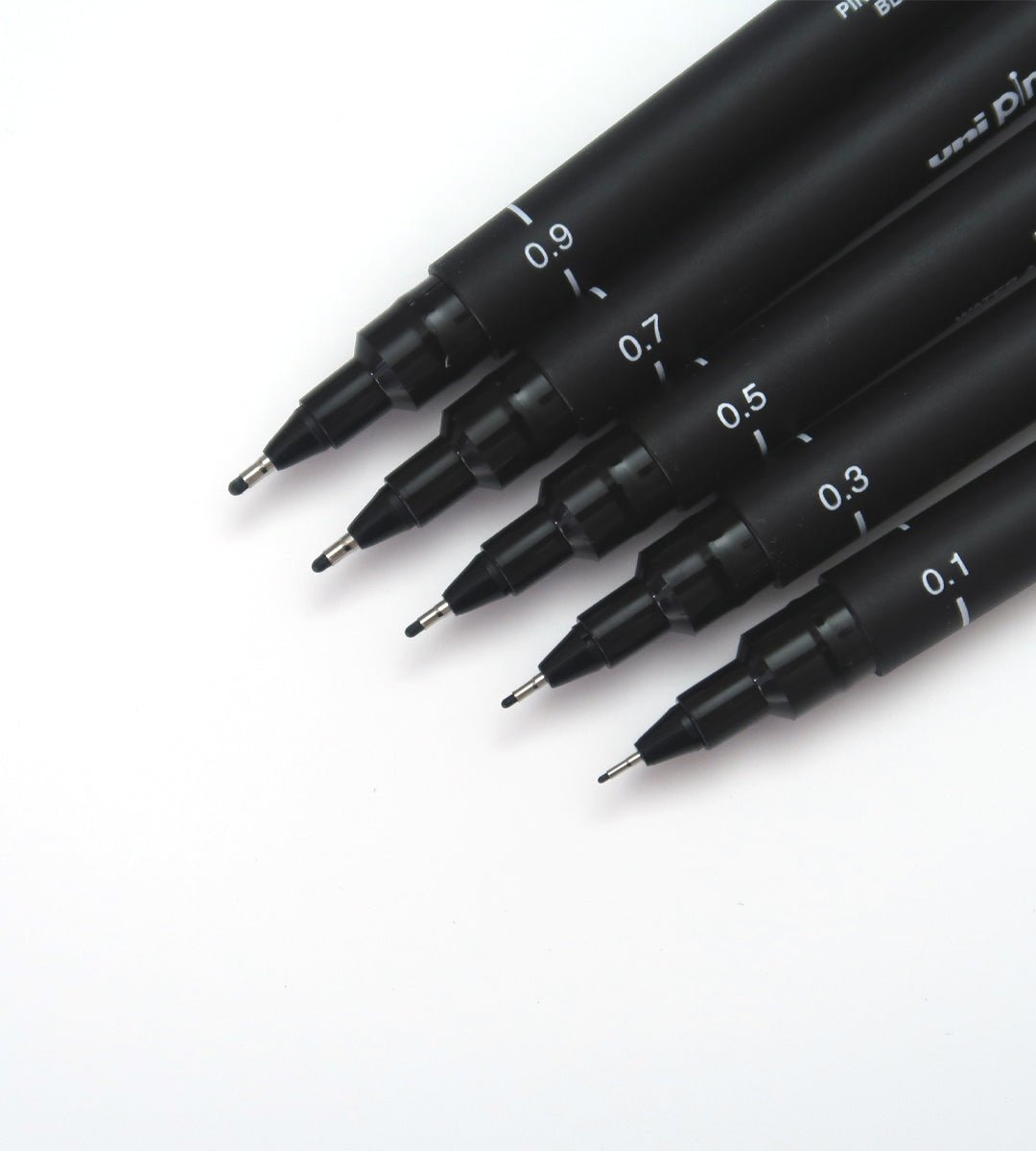 Fineliner - Uni Pin 5-pack - svart - Personal Planner