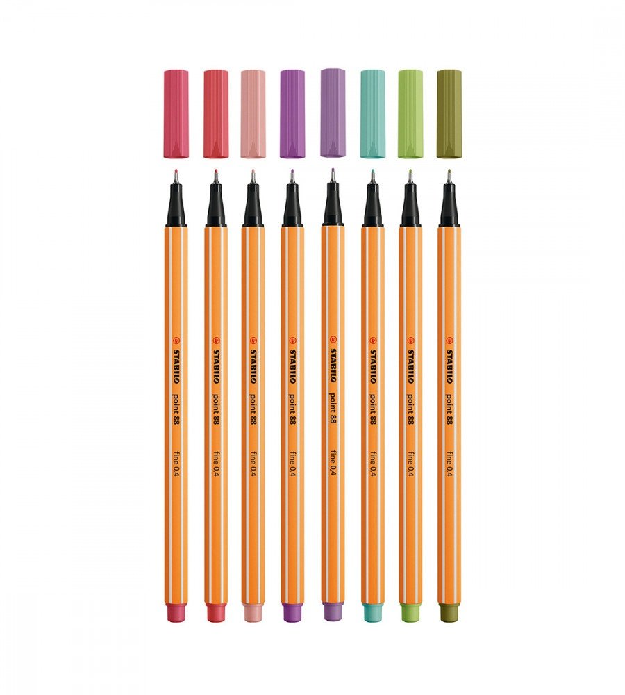 Fineliners - Stabilo Point 88 Trend 8-pack - Personal Planner