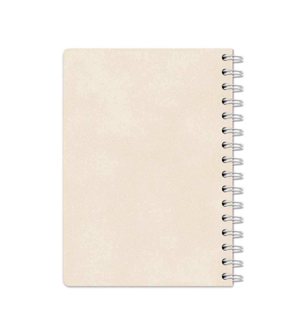 Notebook Creme Suede - Spiralbindning A5 - Personal Planner