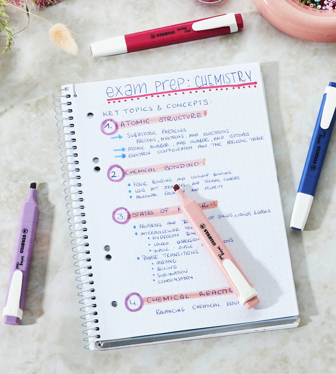 Överstrykningspennor - Stabilo Swing Cool 4-pack - Personal Planner