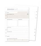 Refillsidor - Månadens mål 12-pack till systemkalender - storlek A5 - Personal Planner