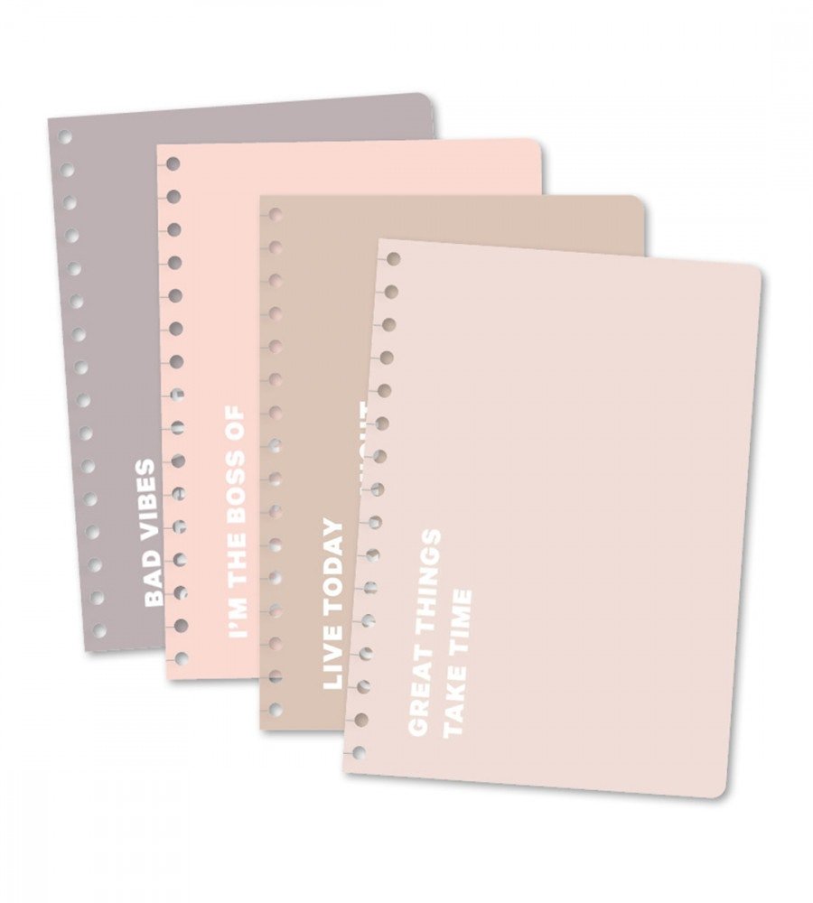 Refillsidor - Utbytbara snap in-omslag till almanacka - A5 - Personal Planner