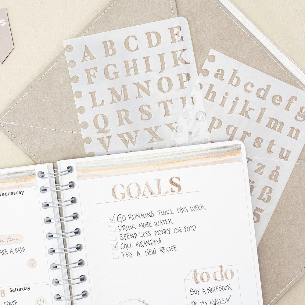 Ritschablon - Ritschablon till almanacka - Letters 2-pack - Personal Planner