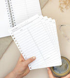 Snap in refillsidor - Dagens tacksamhet till almanacka - Storlek A5 - Personal Planner