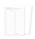 Snap in refillsidor - Dagens tacksamhet till almanacka - Storlek A5 - Personal Planner