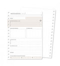Snap in refillsidor - Månadens mål 12-pack till almanacka - storlek A5 - Personal Planner