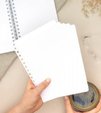 Snap in refillsidor - Punkt-rutor 12-pack till almanacka - storlek A5 - Personal Planner