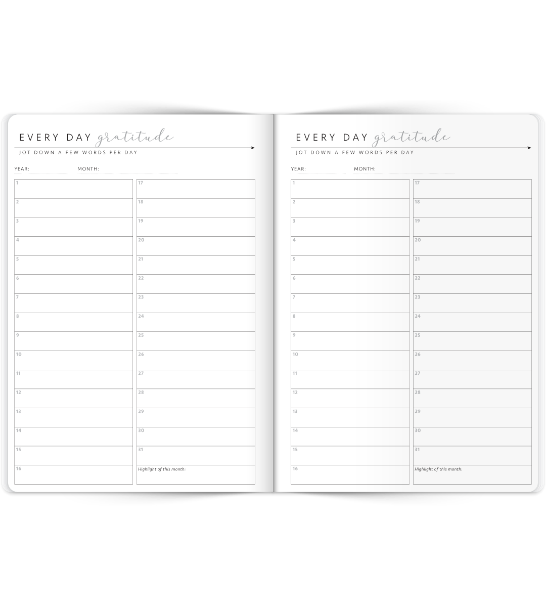 My Gratitude Journal